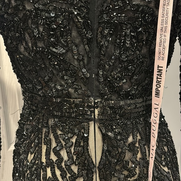 NWOT Mac Duggal mock neck cocktail midi dress - Picture 14 of 16